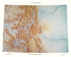 Colorado Lithograph Map