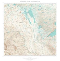 Landforms of the Northern Plains Fine Art Print Map