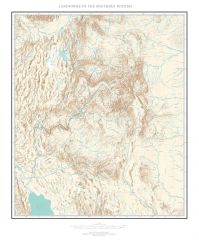 Landforms of the Southern Rockies Fine Art Print Map