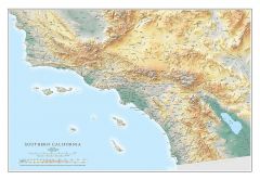 Southern California Regional Fine Art Print Map