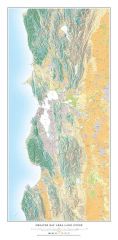 Greater Bay Area Land Cover (Light water) Fine Art Print
